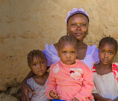 mother with three children